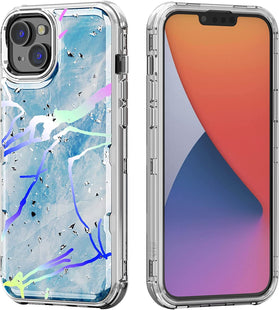 Apple iPhone 13 Pro Max, 6.7 inch, Stylish Cute Triple Layer Proof Case Purple Hibiscus - Redpepper Cases