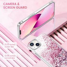 Caka Case Compatible iPhone 13 Mini Glitter Phone Case (Rose Gold) - Redpepper Cases