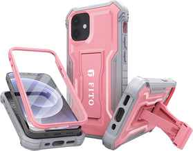 FITO iPhone 12 Mini Case Built-in Screen Protector Dual Heavy Duty Case - Redpepper Cases