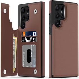 Galaxy S22 Ultra Leather Wallet Case - Redpepper Cases