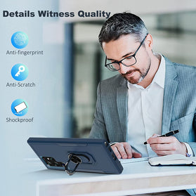 Galaxy S22 Ultra Magnetic Ring Kickstand Case - Redpepper Cases