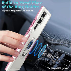 Galaxy S22 Ultra Military Grade Kickstand Ring Case - Redpepper Cases