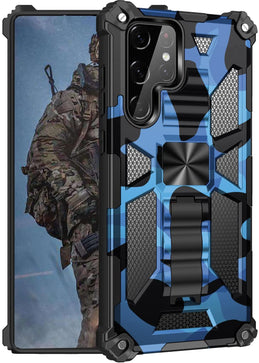 Galaxy S22 Ultra Military Grade Shockproof Kickstand Case - Redpepper Cases