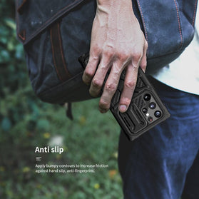 Galaxy S22 Ultra Shockproof Carbon Fiber Phone Case