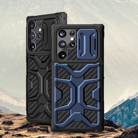 Galaxy S22 Ultra Shockproof Carbon Fiber Phone Case