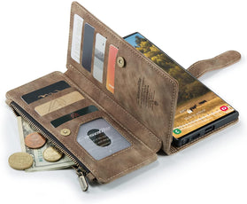 Galaxy S22 Ultra Wallet Leather Case with Card Holder Case - Redpepper Cases