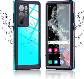 Galaxy S22 Ultra Waterproof Blue Case - Redpepper Cases
