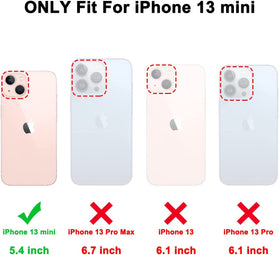 iPhone 13 Mini Case 5.4 inch Slim Full-Body Stylish Screen Protector (Marble) - Redpepper Cases