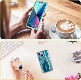 iPhone 13 Mini Case Built-in Screen Protector,Military Grade Rugged Cover - Redpepper Cases