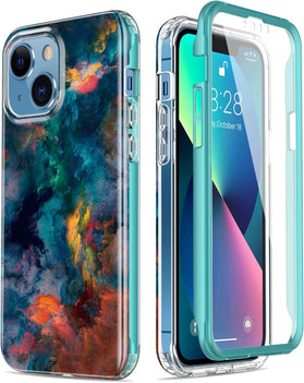 iPhone 13 Mini Case Built-in Screen Protector,Military Grade Rugged Cover - Redpepper Cases