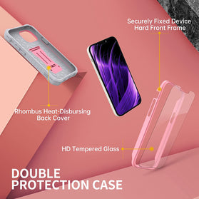 iPhone 13 Pro Dual Layer Shockproof Heavy Duty Kickstand Case - Redpepper Cases