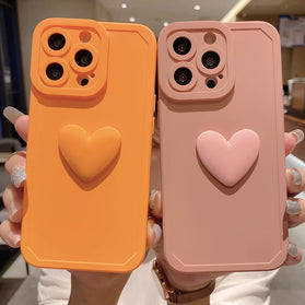 iPhone 13 Pro Max 3D Love Heart Shockproof Case. - Redpepper Cases