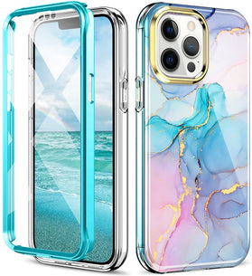 iPhone 13 Pro Max Slim Full-Body Stylish Shockproof Case. (Marble) - Redpepper Cases