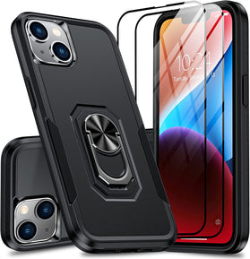 iPhone 14 360°Rotatable Ring Kickstand Case - Redpepper Cases