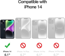 iPhone 14 Built in Screen Protector Full Body Transparent Case - Redpepper Cases