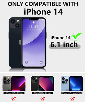 iPhone 14 Case Hard PC Back & Flexible Bumper Shockproof Phone Case - Redpepper Cases