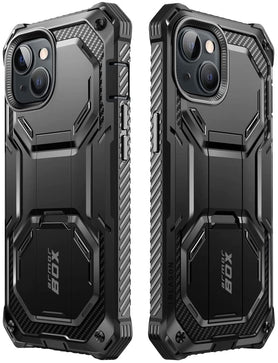 iPhone 14 Full Body Holster Bumper Built in Screen Protector & Kickstand Case - Redpepper Cases