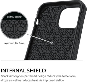 iPhone 14 Pro Dual Layer Carbon Fiber Slim Hybrid Shockproof Case - Redpepper Cases