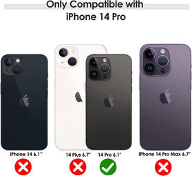 iPhone 14 Pro Leather Style Scratch Resistant Rugged Case - Redpepper Cases