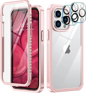 iPhone 14 Pro Max Case Full-Body Clear Bumper Case Black - Redpepper Cases