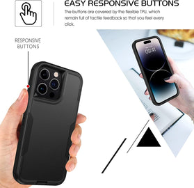 iPhone 14 Pro Max Shockproof 2 In 1 Heavy Duty Case - Redpepper Cases