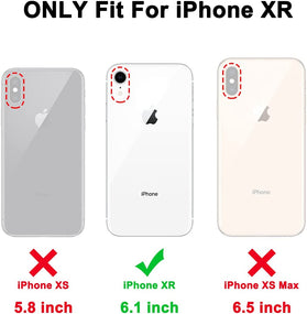 iPhone XR Case Built Screen Protector Lightweight - Marble - Redpepper Cases