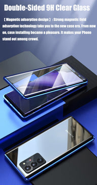 Magnetic Clear For Samsung Galaxy S10 S21 S8 S9 Note 20 Ultra Plus 9 8 A72 A71 A52s s20 Fe 5G Phone Case Glass Cover Funda Coque - Redpepper Cases