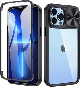 Maxdara iPhone 13 Pro Max Case Built-in Screen Protector 6.7 inch Pink Green - Redpepper Cases