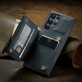 S22 Ultra Credit Card Holder Wristlet Zipper Wallet Case - Redpepper Cases