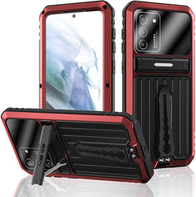 S22 Ultra Metal Aluminum Gorilla Glass Waterproof Case - Redpepper Cases