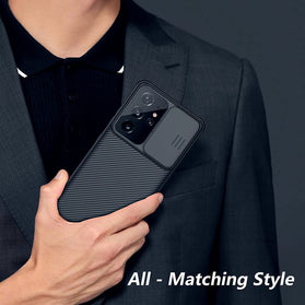 Samsung Galaxy S21 Ultra Case Camera Cover Hard PC Back - Black - Redpepper Cases