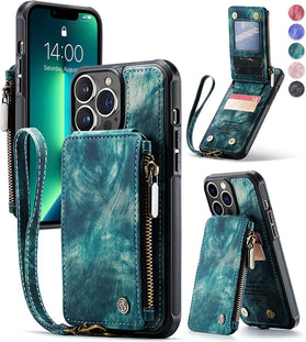 Strapurs Wallet Case iPhone 13 Pro Max Protective Case 6.7