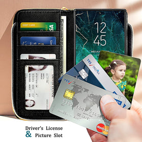 Wallet Purse Galaxy Note 20 Ultra PU Leather Card Holders and Back - Green - Redpepper Cases