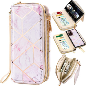 Wallet Purse Galaxy Note 20 Ultra PU Leather Card Holders and Back - Green - Redpepper Cases