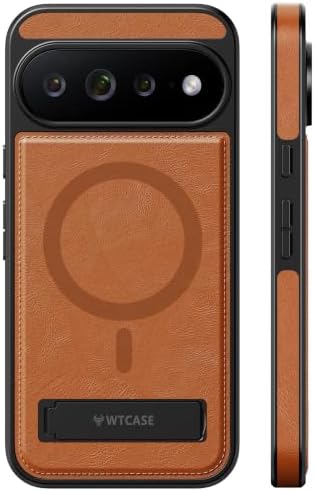 Pixel 11 Pro XL Leather Case with Hidden Stand