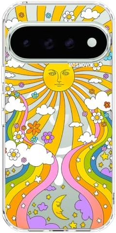 Pixel 11 Pro Clear Case: 70's Psychedelic Groovy Design