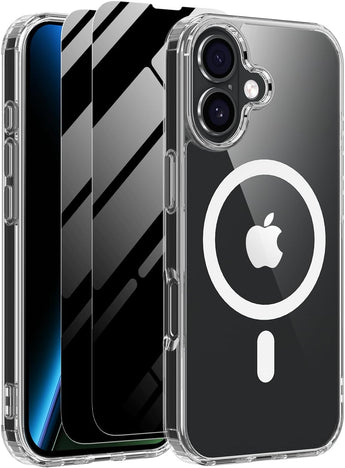 iPhone 17 Shockproof Case with Built-In Screen Protector