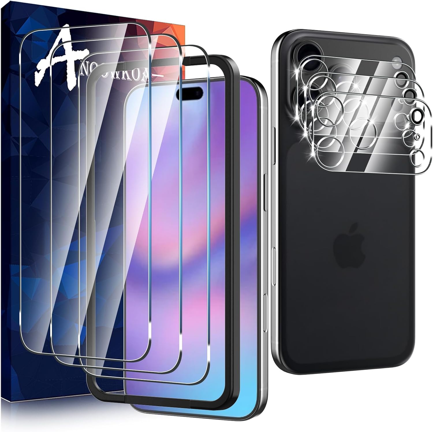 iPhone 17 Pro Max Screen and Camera Lens Protector Set