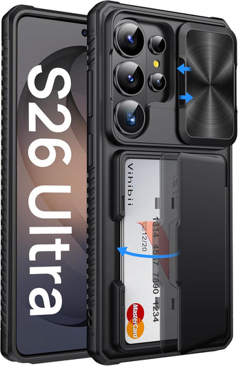 Galaxy S26 Ultra Wallet Case with Sliding Camera Cover