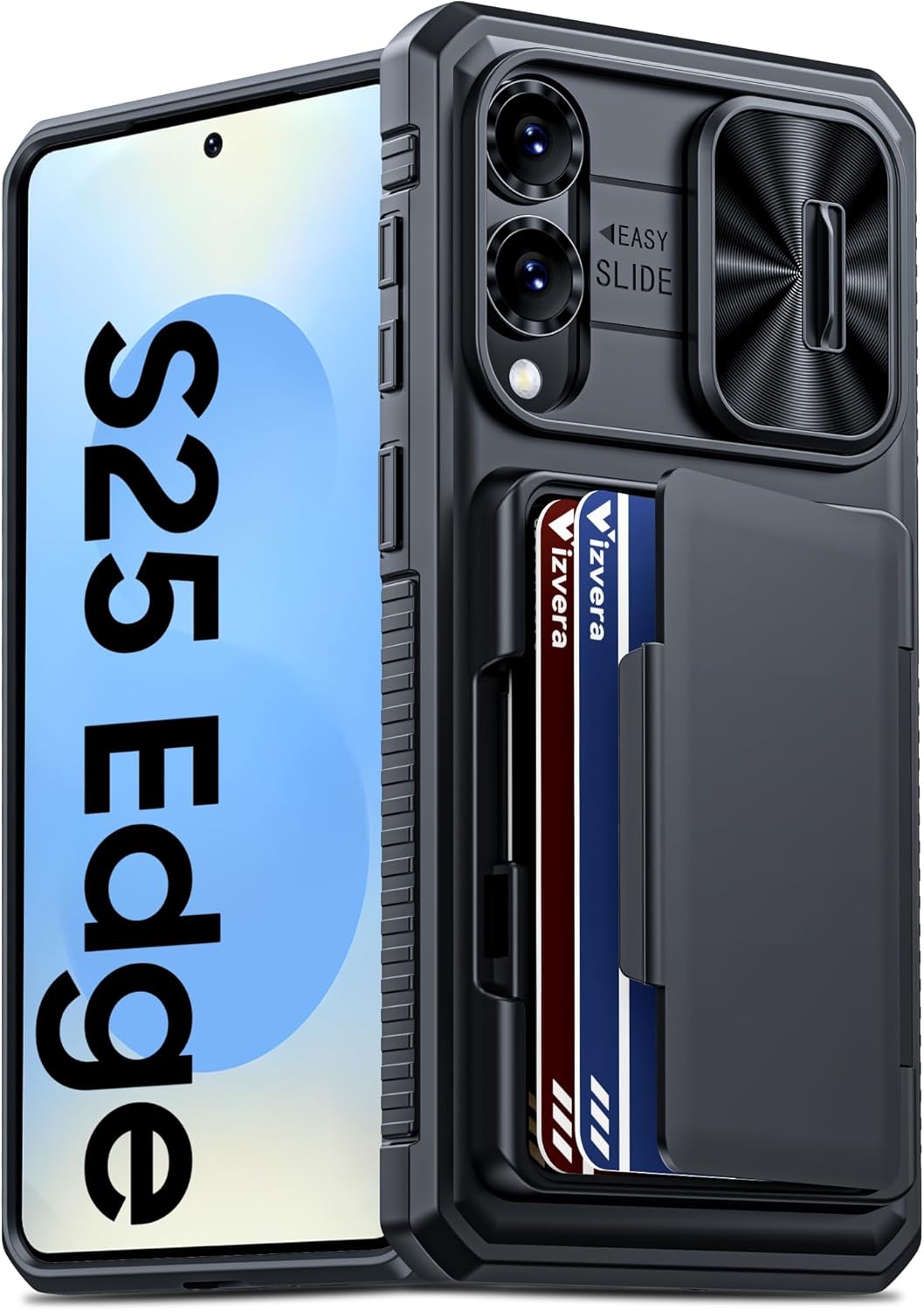 Galaxy S25 Edge Wallet Case with Camera Slide | Redpepper