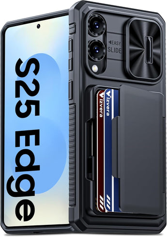 Galaxy S25 Edge Wallet Case with Camera Slide | Redpepper