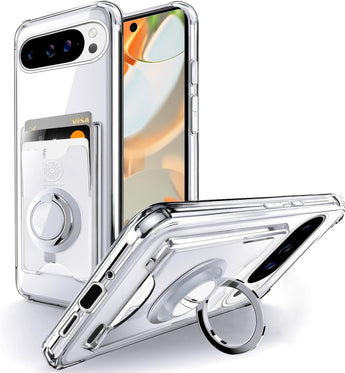 Pixel 9 Pro XL Wallet Case with Card Holder and Kickstand