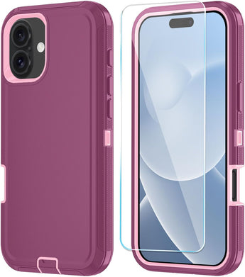 iPhone 17 Shockproof Case with HD Screen Protector