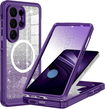 Galaxy S26 Ultra Glitter Card Case: Shockproof Style