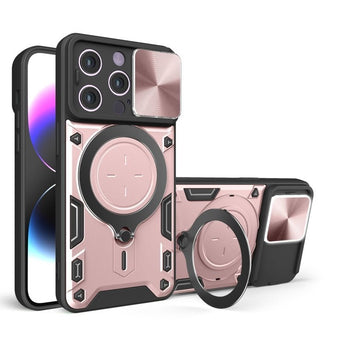 CD Texture Camshield Case for iPhone 15 Pro