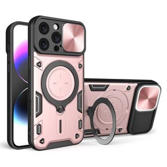 CD Texture Camshield Magnetic Case for iPhone 16 Pro Max