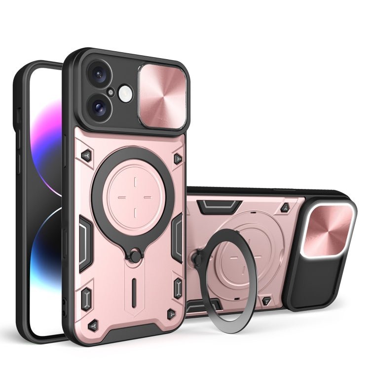 CD Texture Camshield Case for iPhone 16 Plus
