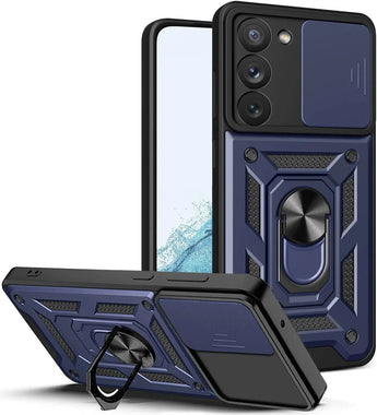 Galaxy S23 Kickstand Case With Ring Holder and Camera Cover
