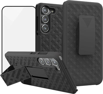 Galaxy S23 Holster Case with Kickstand and Belt Clip