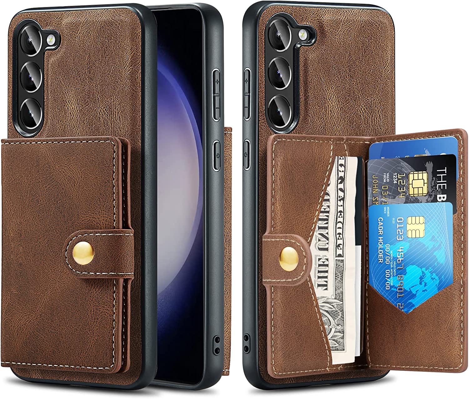 Galaxy S23+ Wallet Case with Magnetic Card Holder
